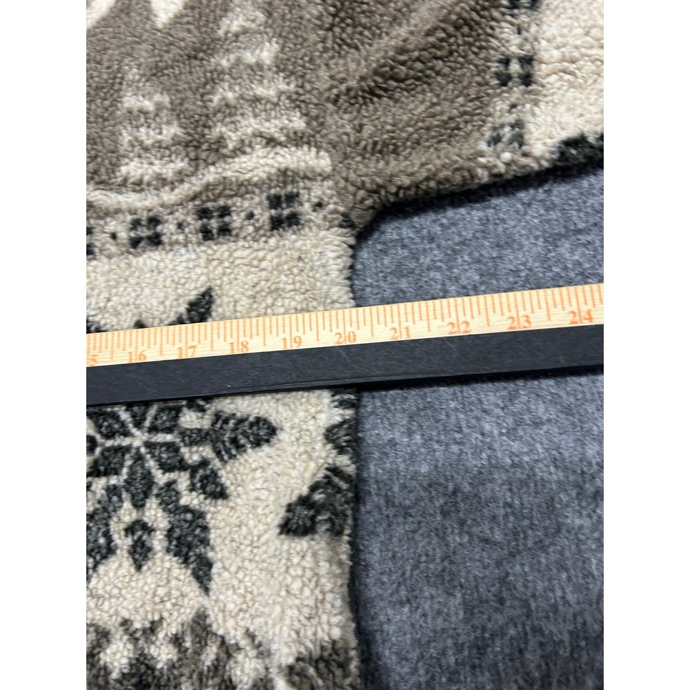Limited Sport Fleece Pullover Womens Size S Brown Snowflake Moose USA 1/4 Zip - Picture 3 of 6